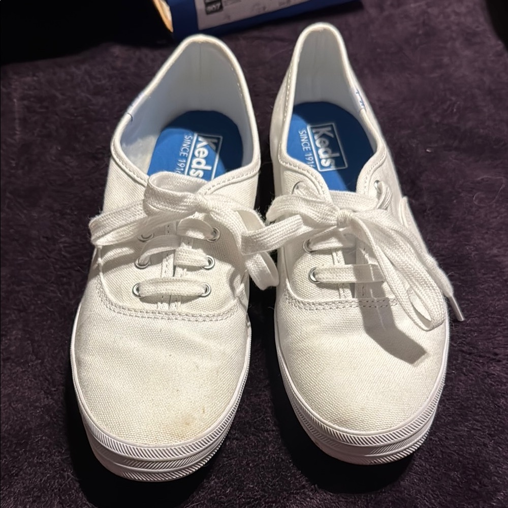 Keds White Canvas Sneakers